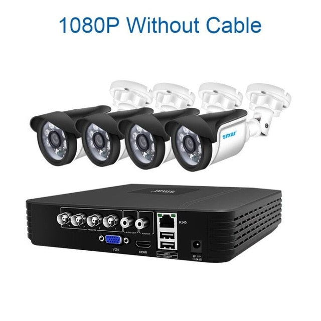 4CH CCTV System 720P/1080P AHD