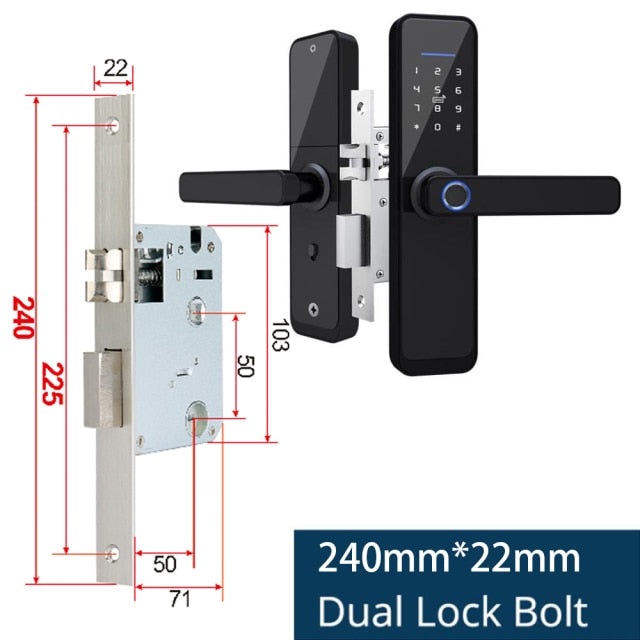 Cylinder Intelligent Security Door Lock